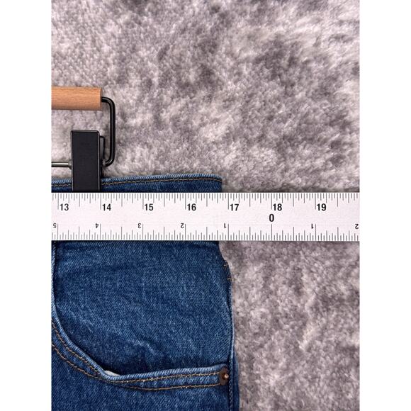 Abercrombie & Fitch Jeans 31 / 12 90s Straight Ultra High Rise Dark Denim Wash - Picture 3 of 7
